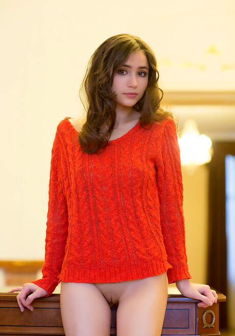 Very attractive teen Anna Ak loves foot fetish 